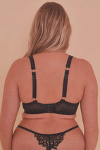 Load image into Gallery viewer, Jaquelina Mustard Contrast Quarter Cup Bra Curve

