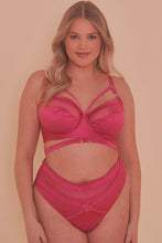 Load image into Gallery viewer, Madeleine Bondage Bra Curve Hot Pink
