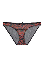 Load image into Gallery viewer, Josie Leopard Mesh Picot Cheeky Brazilian Brief Curve
