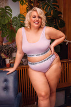 Load image into Gallery viewer, Felicity Hayward Self Love Lilac Crop Top Curve

