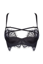Load image into Gallery viewer, Zora Satin &amp; Lace Demi Push Up DD-G Cups
