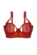 Load image into Gallery viewer, Junko Rust Origami Cut-Out DD-H Bra
