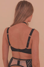 Load image into Gallery viewer, Sky Pearl Quarter Cup Lace Harness Full Bust Bra
