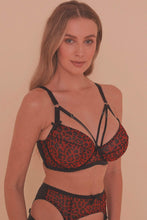 Load image into Gallery viewer, Josie Leopard Mesh Picot Non Padded Fuller Bust
