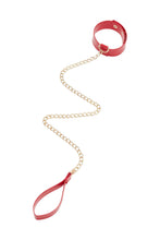 Load image into Gallery viewer, Regalia PU Collar With Lead Red
