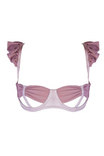Load image into Gallery viewer, Lana Heather Satin Bow Open Bra DD - G Cup
