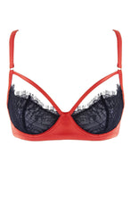 Load image into Gallery viewer, Tamara Rust and Black Lace Bra A-D Cups
