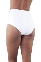 Load image into Gallery viewer, Embroidered High Waist Bikini Brief White
