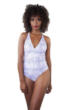 Load image into Gallery viewer, Mermaid Plunge Halter Swimsuit

