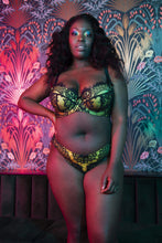 Load image into Gallery viewer, Jaquelina Mustard Contrast Brazilian Brief Curve
