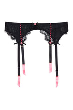 Load image into Gallery viewer, Monica Ribbon Slot Suspender Belt Curve
