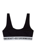 Load image into Gallery viewer, Felicity Hayward Self Love Black Crop Top Curve
