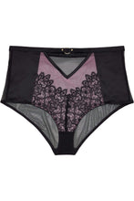 Load image into Gallery viewer, Emelda Lilac Satin and lace ring HW Curve brief
