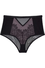 Load image into Gallery viewer, Emelda Lilac Satin and lace ring HW Curve brief
