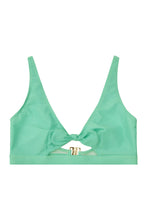 Load image into Gallery viewer, Wolf &amp; Whistle Curve Bunny tie crop top mint
