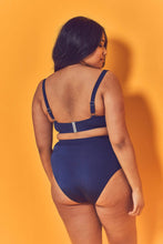 Load image into Gallery viewer, Wolf &amp; Whistle Navy Belted Bikini Brief Curve
