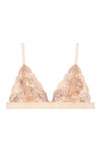 Load image into Gallery viewer, Wolf &amp; Whistle Grace blush embroidered triangle bra
