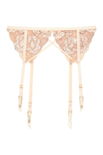 Load image into Gallery viewer, Wolf &amp; Whistle Grace Blush Embroidered Suspender Belt
