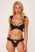 Load image into Gallery viewer, Wolf &amp; Whistle Lisette Black Embroidered Lace Brief
