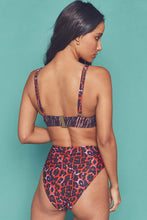 Load image into Gallery viewer, Wolf &amp; Whistle Eco Leopard tie dye underwired top B - F
