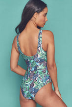 Load image into Gallery viewer, Wolf &amp; Whistle Palm printed twist swimsuit
