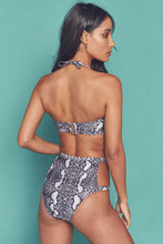 Load image into Gallery viewer, Wolf &amp; Whistle Eco Snakeskin chain high waist brief
