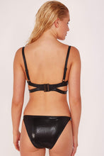 Load image into Gallery viewer, Wolf &amp; Whistle Wet Look snake strappy brief
