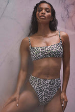 Load image into Gallery viewer, Wolf &amp; Whistle Leopard Crop Top Khaki
