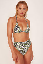 Load image into Gallery viewer, Wolf &amp; Whistle Leopard Triangle Top Khaki
