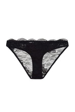 Load image into Gallery viewer, Fion Black Satin and Lace Brief
