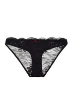 Load image into Gallery viewer, Fion Black Satin and Lace Brief
