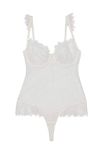 Load image into Gallery viewer, Wolf &amp; Whistle Aime Dot Mesh and Lace Body Ivory
