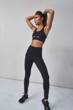 Load image into Gallery viewer, Wolf &amp; Whistle Lace Up Leggings Black

