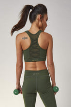 Load image into Gallery viewer, Wolf &amp; Whistle Racer Back Lace Up Bra Khaki
