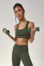 Load image into Gallery viewer, Wolf &amp; Whistle Racer Back Lace Up Bra Khaki
