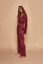 Load image into Gallery viewer, Wolf &amp; Whistle Nora Frill sleeve wrap over PJ set
