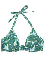 Load image into Gallery viewer, Wolf &amp; Whistle Loha Green Palm underwired Bikini Top
