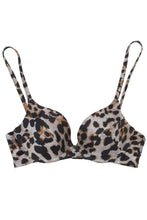 Load image into Gallery viewer, Wolf &amp; Whistle Sadie Leopard print push up plunge bikini top
