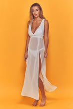 Load image into Gallery viewer, Wolf &amp; Whistle Karissa Cross Back Beach Dress White
