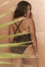 Load image into Gallery viewer, Wolf &amp; Whistle Goldie black swimsuit with removable chain curve
