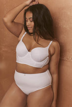 Load image into Gallery viewer, Wolf &amp; Whistle Goldie White high waist bikini brief with removable chain curve
