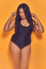 Load image into Gallery viewer, Wolf &amp; Whistle Halley Black Scoop Swimsuit Curve
