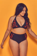 Load image into Gallery viewer, Wolf &amp; Whistle Embroidered High Waist Bikini Brief Curve
