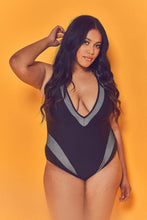 Load image into Gallery viewer, Wolf &amp; Whistle Fishnet Panel Swimsuit Curve
