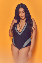 Load image into Gallery viewer, Wolf &amp; Whistle Fishnet Panel Swimsuit Curve
