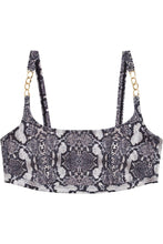 Load image into Gallery viewer, Wolf &amp; Whistle Eco Snakeskin curve crop top
