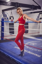 Load image into Gallery viewer, Wolf &amp; Whistle High Waist Leggings Red
