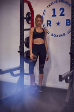 Load image into Gallery viewer, Wolf &amp; Whistle Mesh Panel Crop Leggings Black
