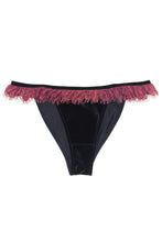 Load image into Gallery viewer, Wolf &amp; whistle ilona black velvet brief
