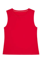 Load image into Gallery viewer, Wolf &amp; Whistle Cotton Knot Front Vest Red Curve
